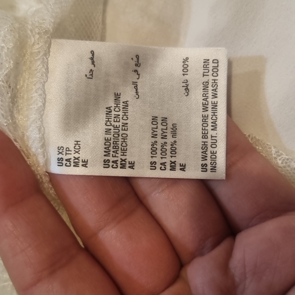 And Now This Lace Top Cream Size Extra Small - Picture 11 of 12